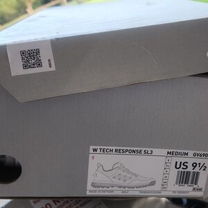 Adidas W Tech Response SL3 Shoes - Gray and White